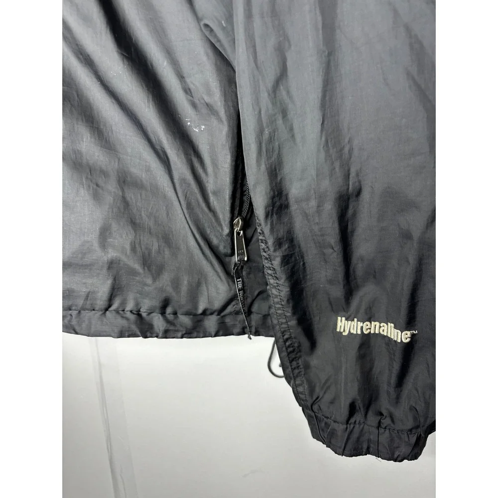 VTG The North Face Black Hydrenaline Mens Large‎ Hooded Windbreaker Jacket Korea